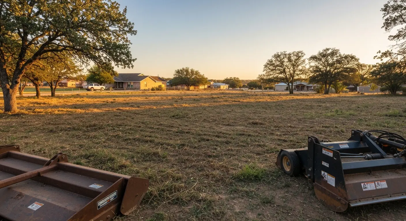 Residential brush mowing
