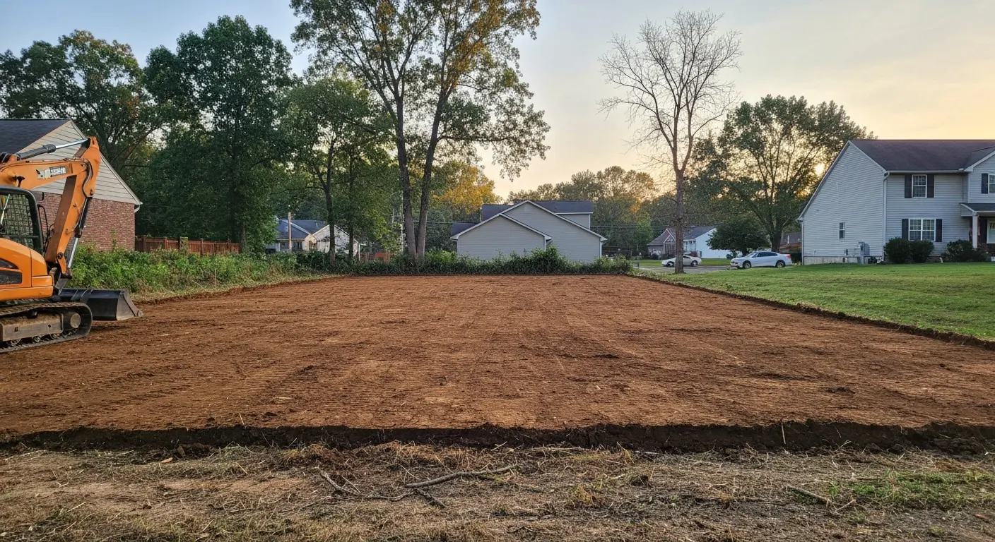 Residential land clearing project