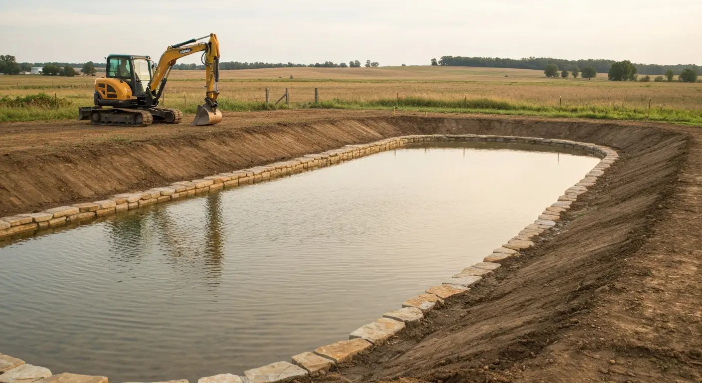 Pond construction and excavation service