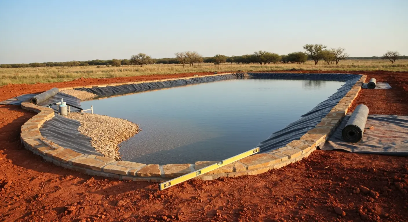 Pond construction and water management