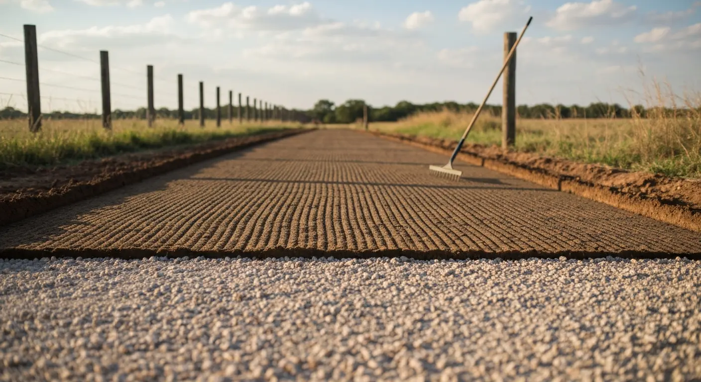 Driveway and gravel road preparation in Cement area