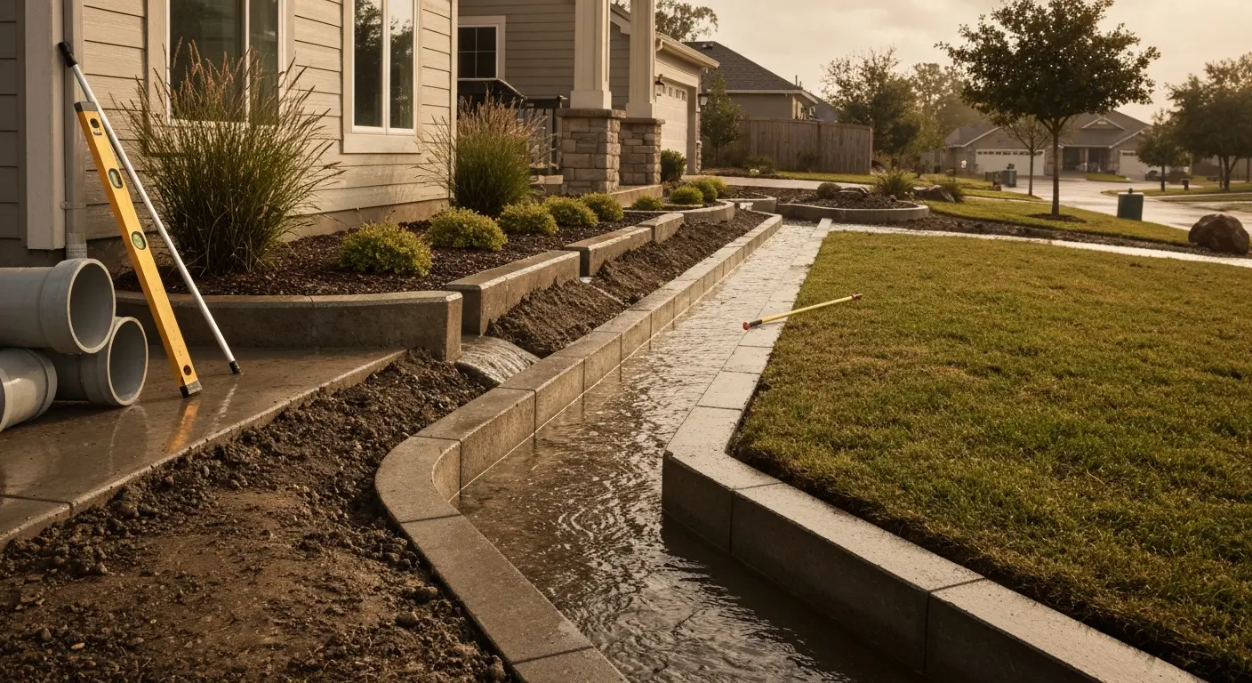 Drainage system installation