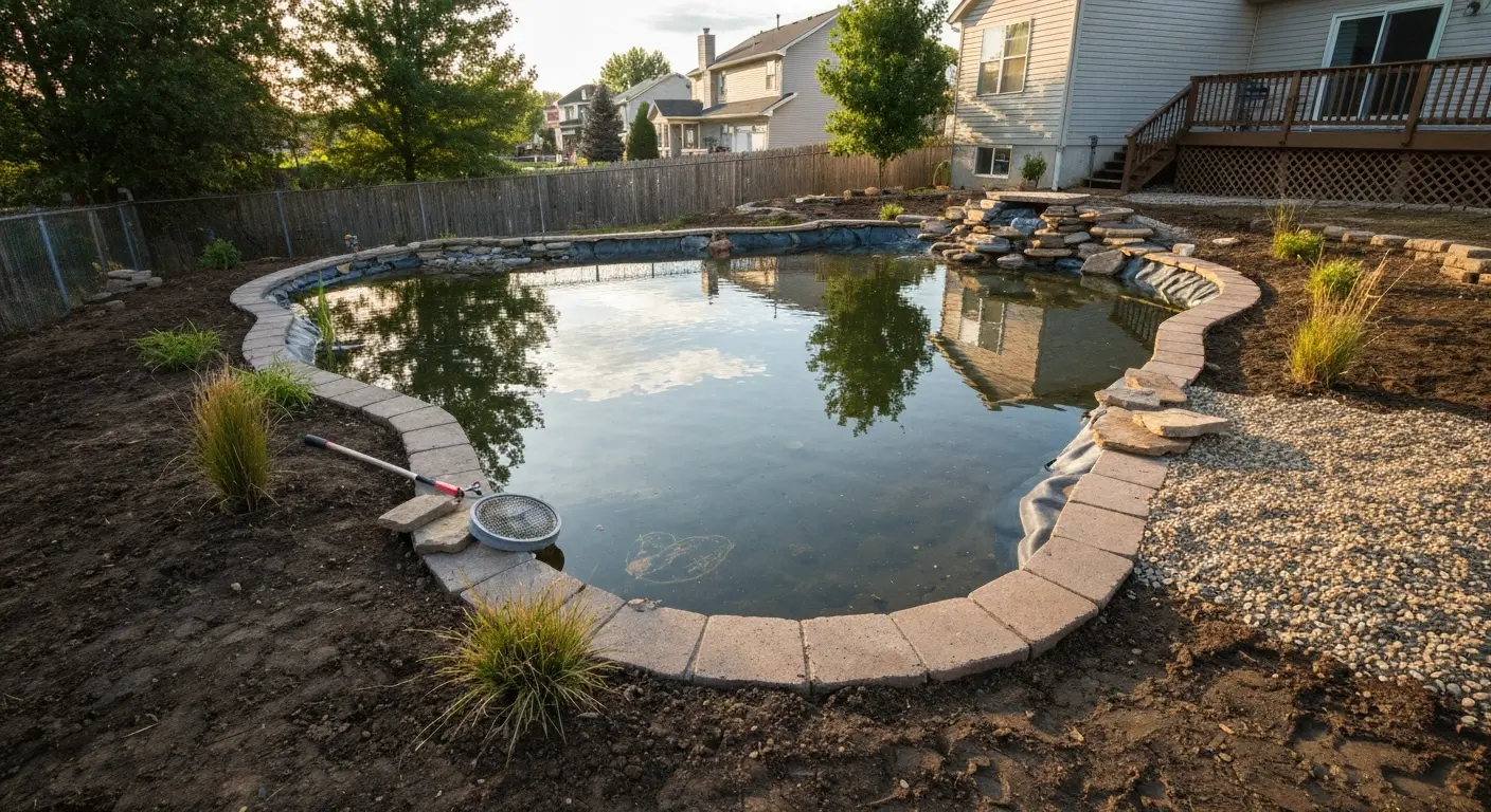 Pond construction