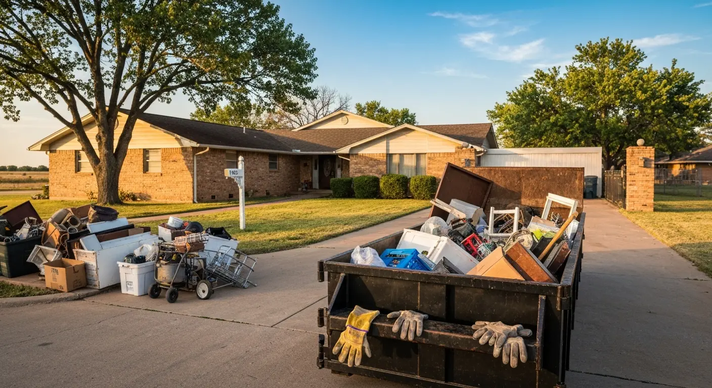 Estate cleanout dumpster service