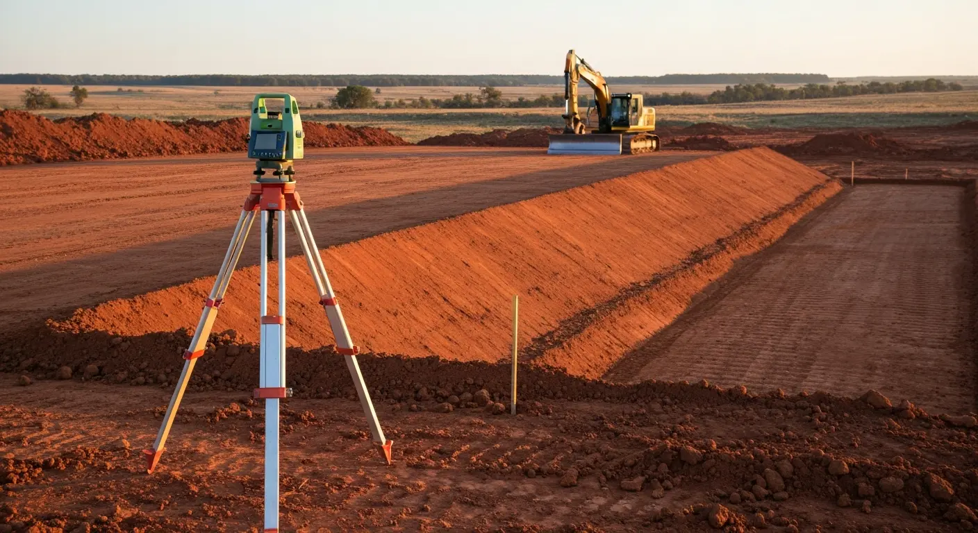 Site grading and leveling