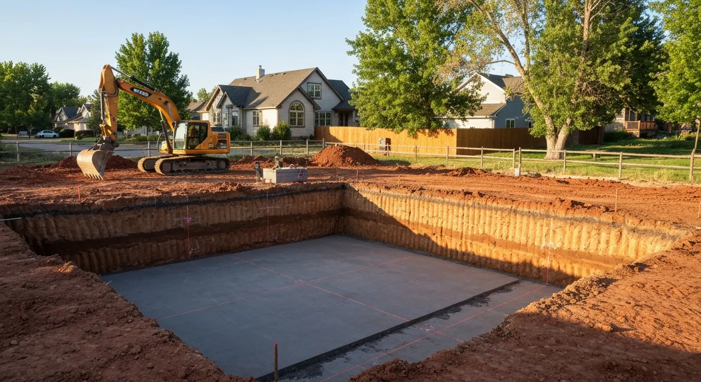Foundation excavation
