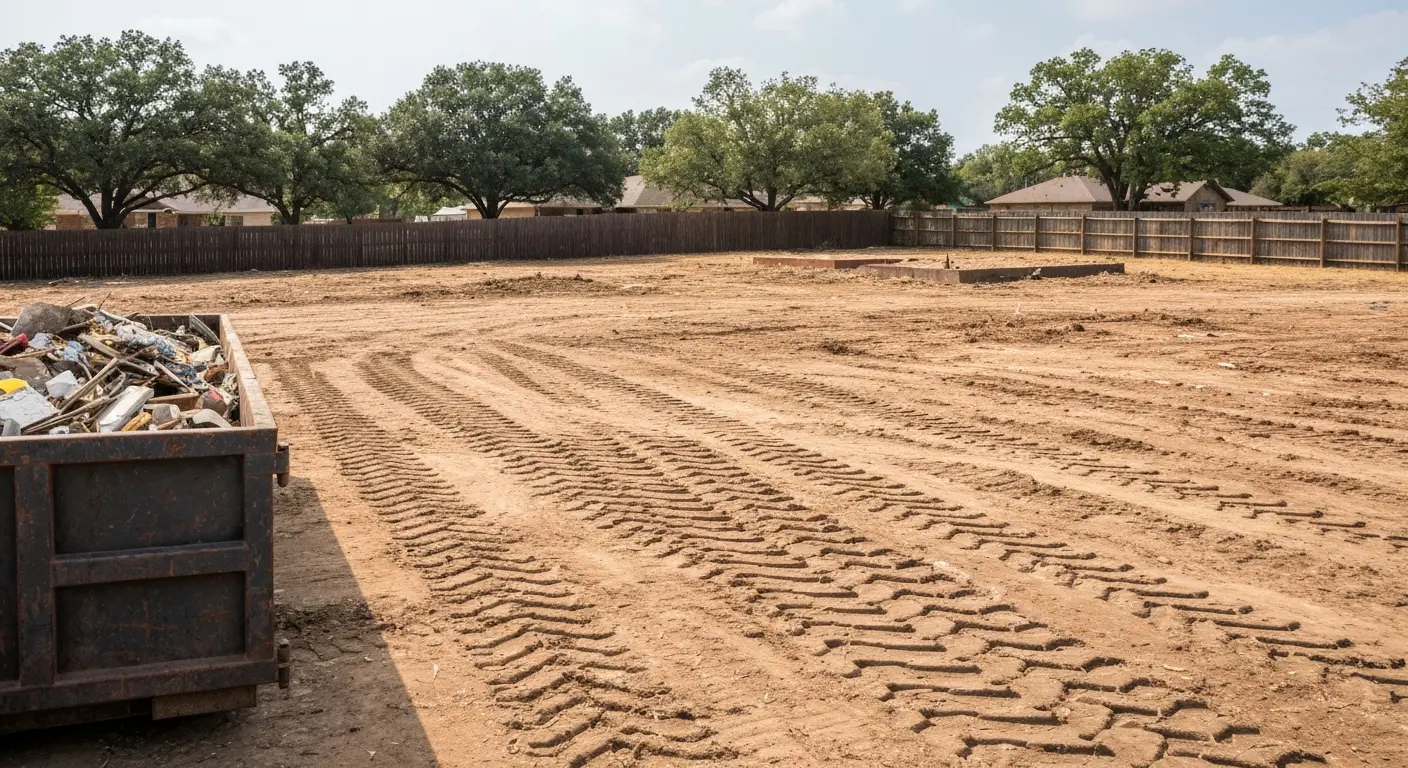 Debris removal and site cleanup