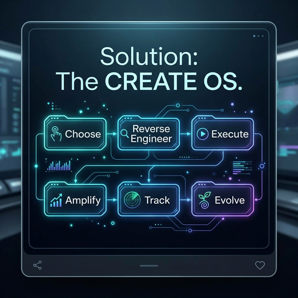 CREATE OS: Choose, Reverse Engineer, Execute, Amplify, Track, Evolve CREATE OS: Choose, Reverse Engineer, Execute, Amplify, Track, Evolve