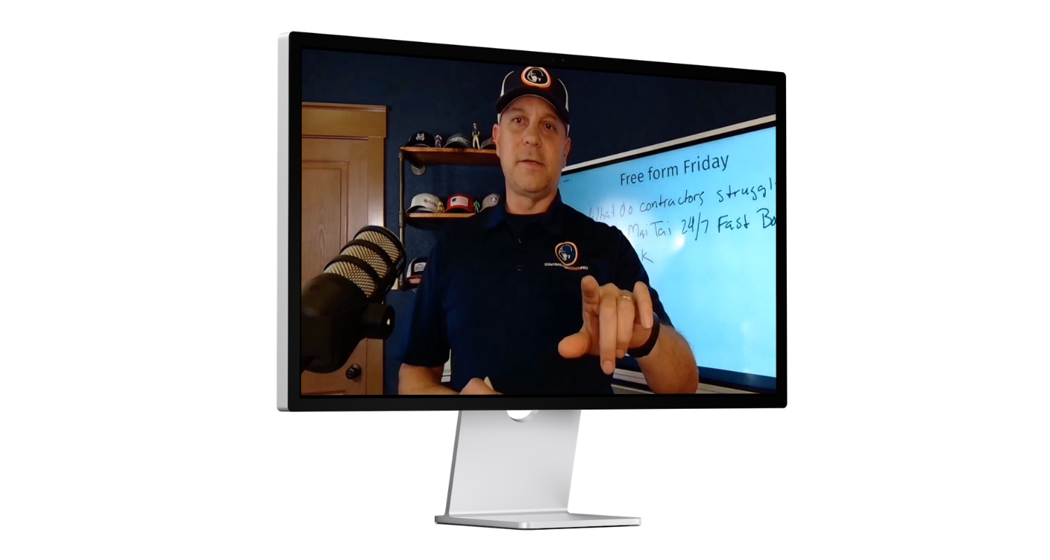 Top Rep Bootcamp coach presenting in front of a screen.