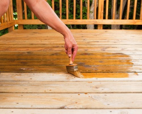 Avon Deck Staining