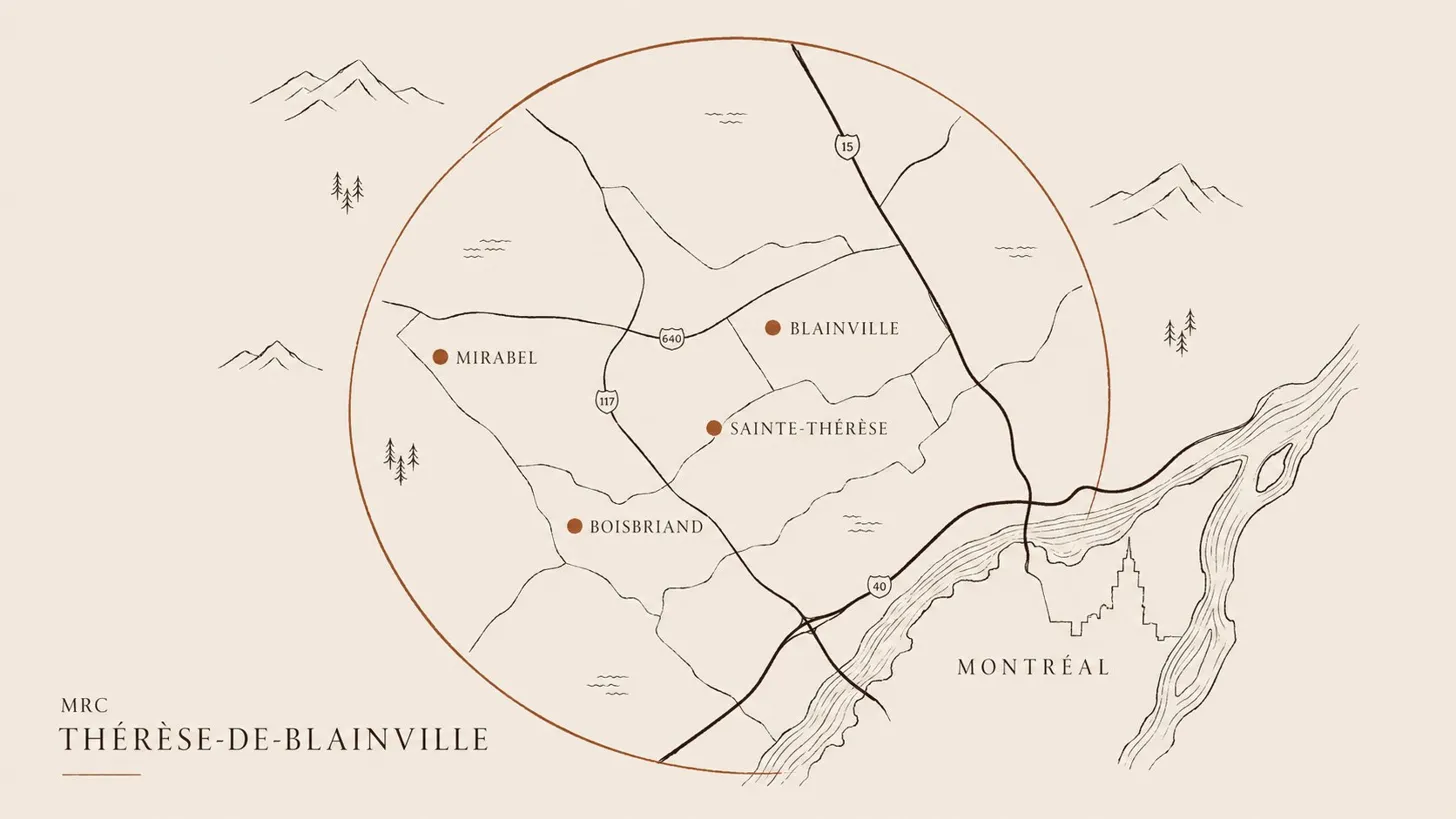 Carte MRC Thérèse-de-Blainville