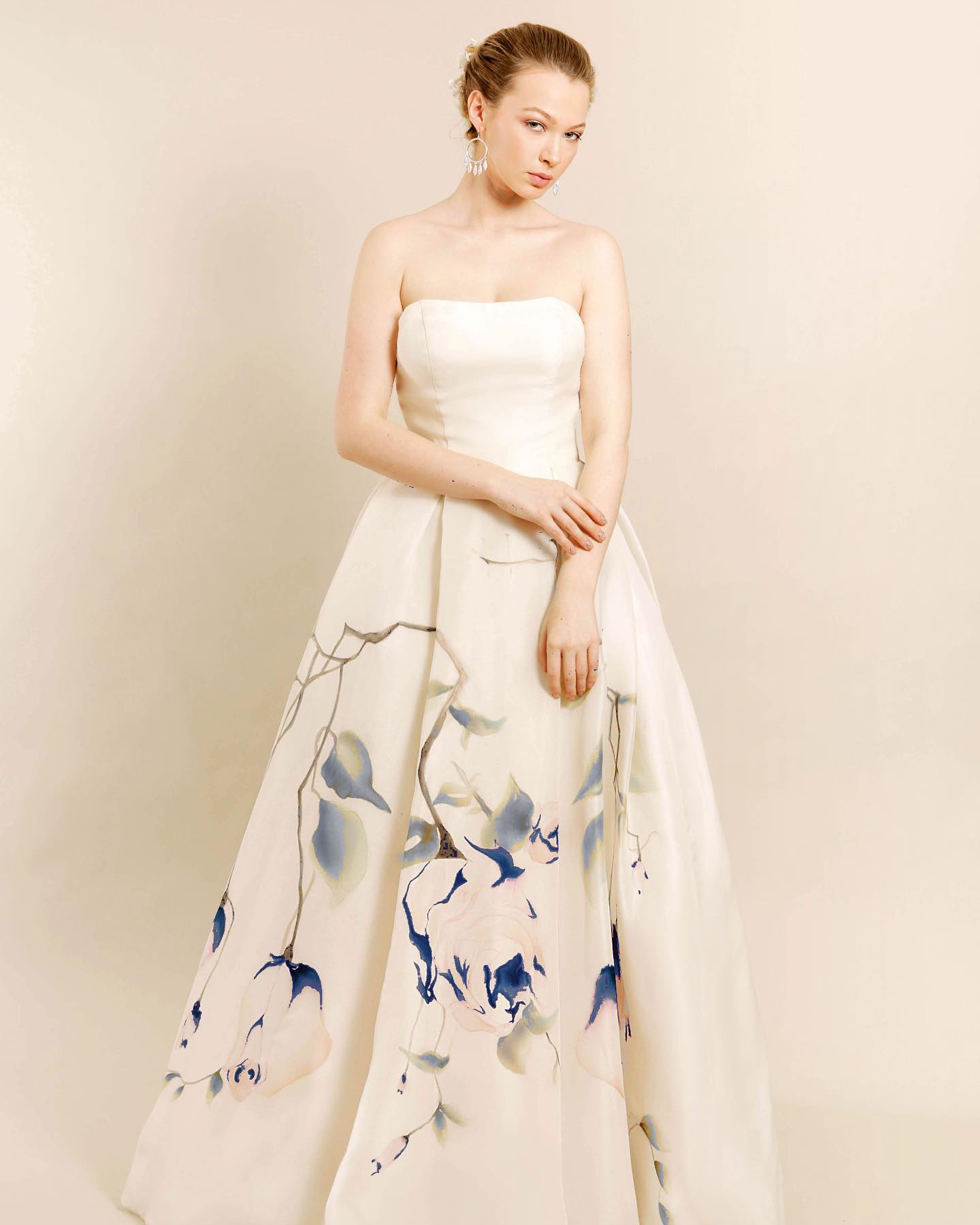 ZB Couture hand-painted gown