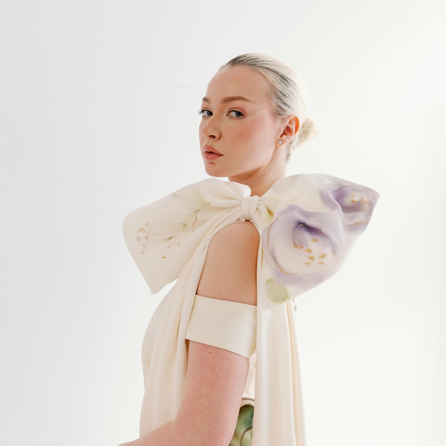 ZB Couture hand-painted gown