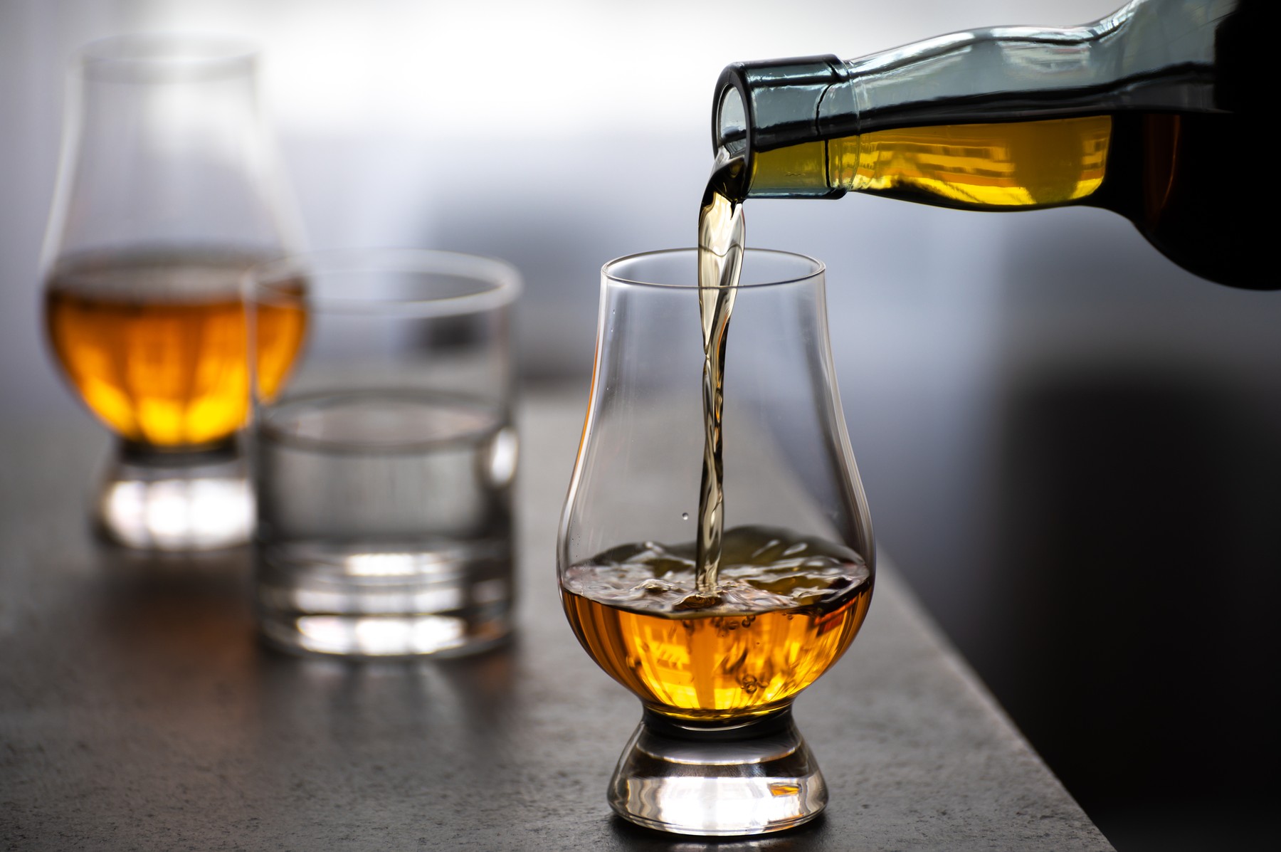 Soft water and the spirit it shapes: the glass of water alongside is no afterthought, it is part of how Speyside whisky is designed to be understood Soft water and the spirit it shapes: the glass of water alongside is no afterthought, it is part of how Speyside whisky is designed to be understood