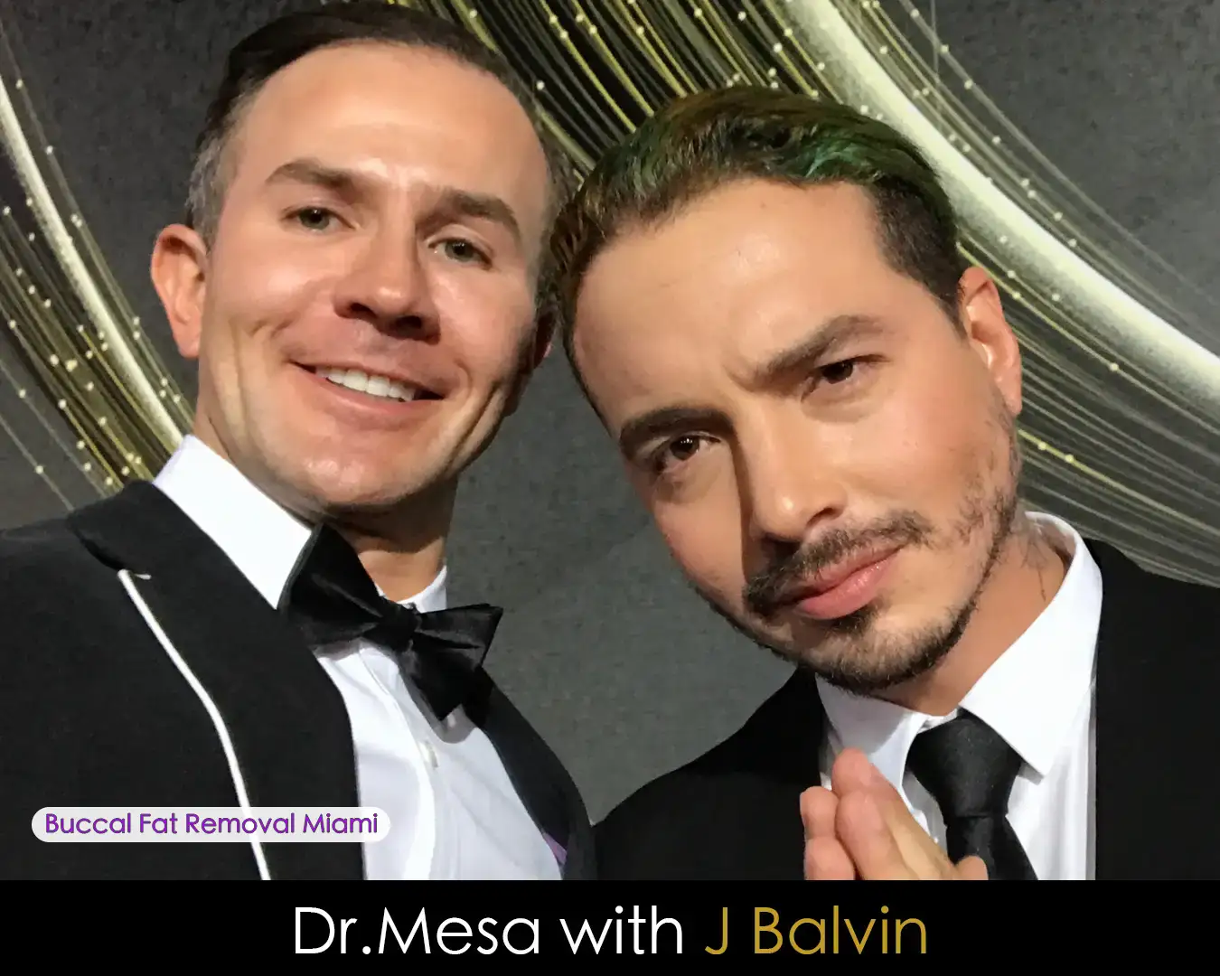 Dr. John Mesa MD with J Balvin at an entertainment industry event