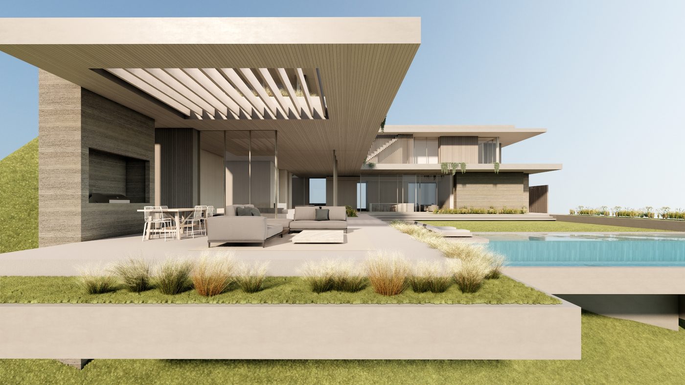 Contemporary ocean view custom home rebuild Pacific Palisades Marquez Knolls