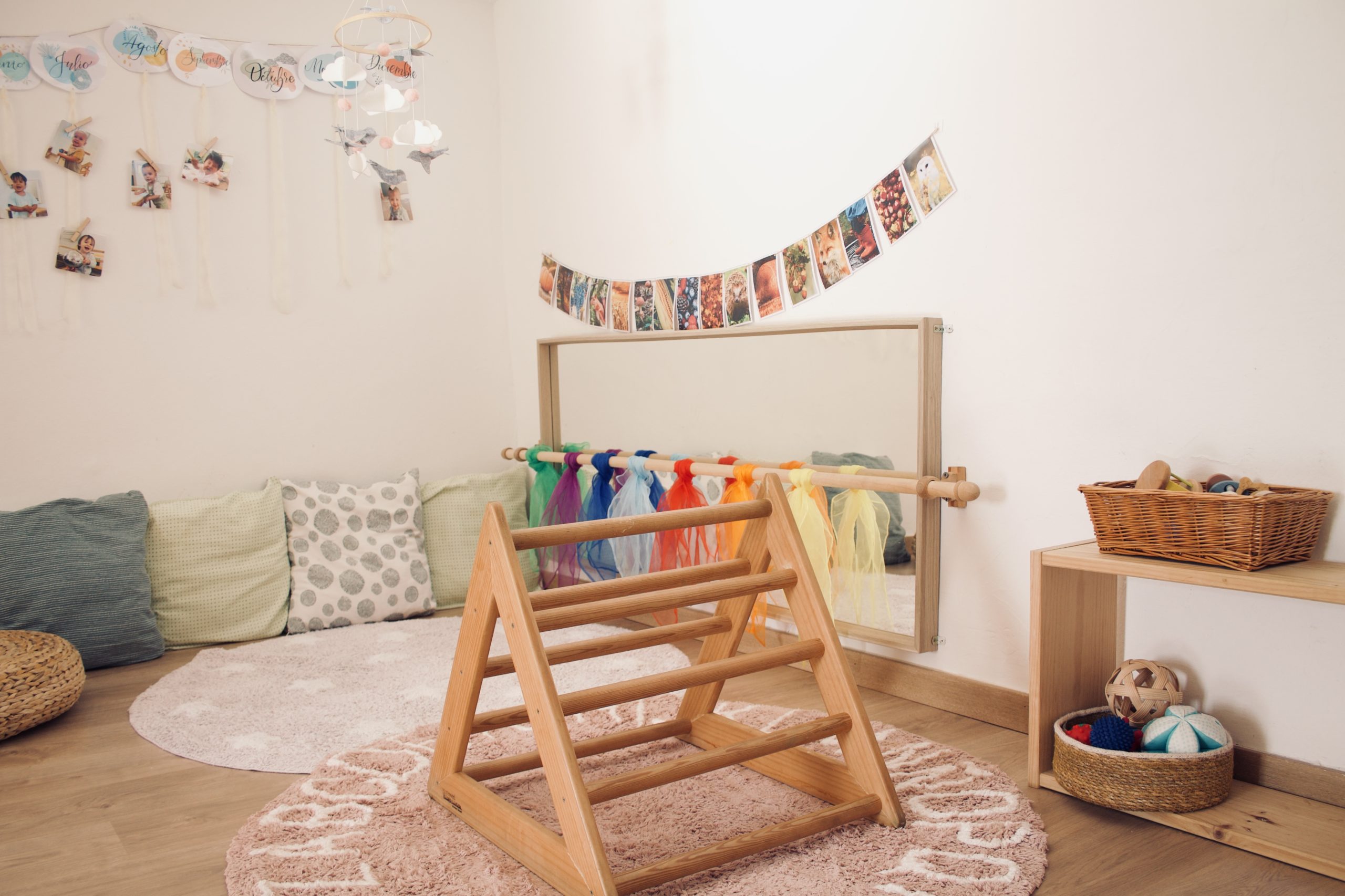 Espacio infantil del ambiente Montessori