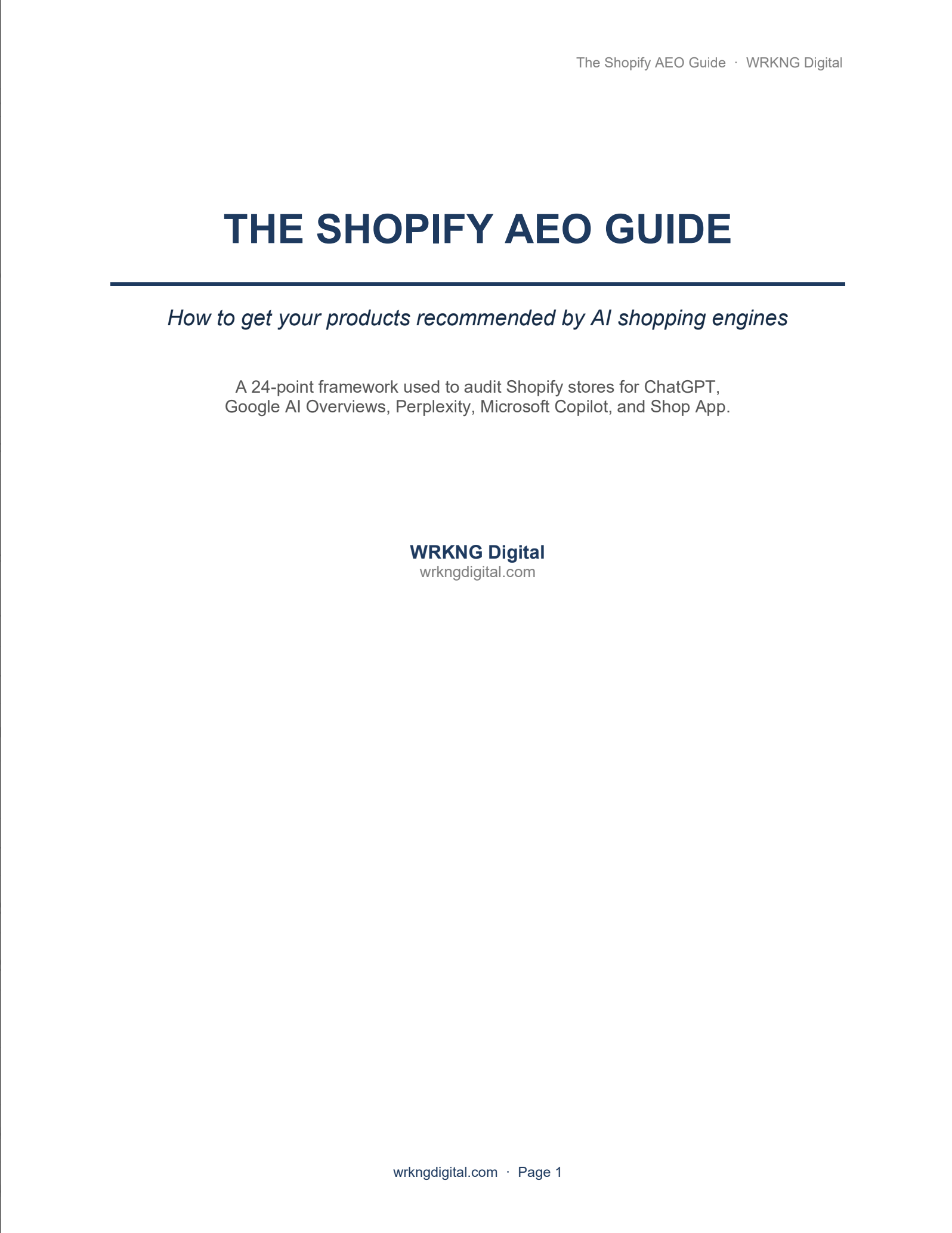 The Shopify AEO Guide — How to get your products recommended by AI shopping engines