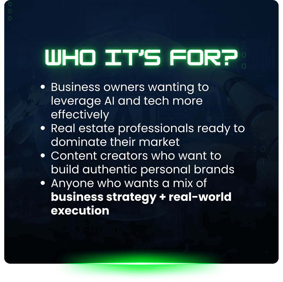 Futuristic AI command center with business professionals analyzing data on large digital screens.