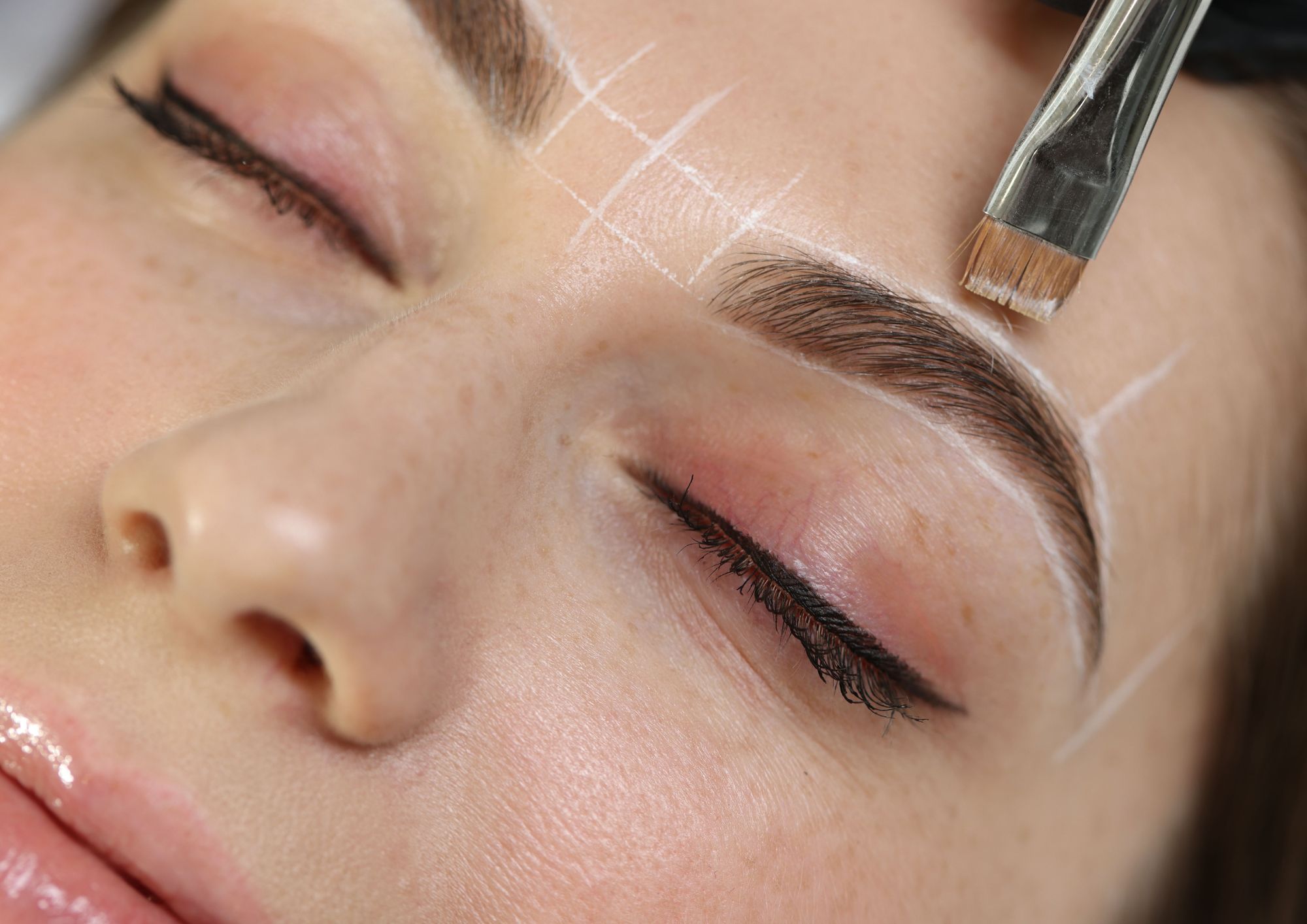 Powder brows permanent makeup