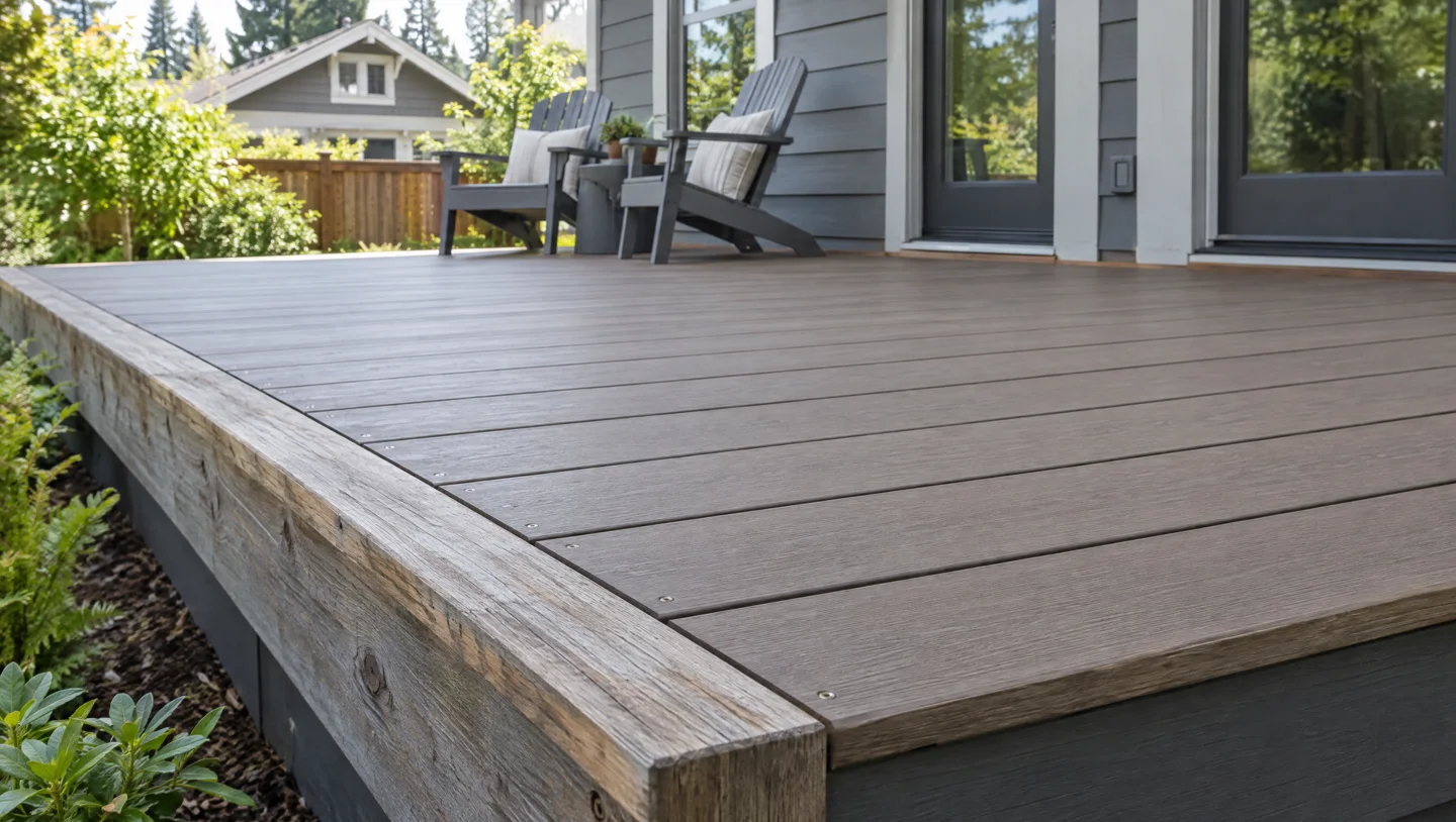 Generated Auburn deck design illustration — renewed composite decking