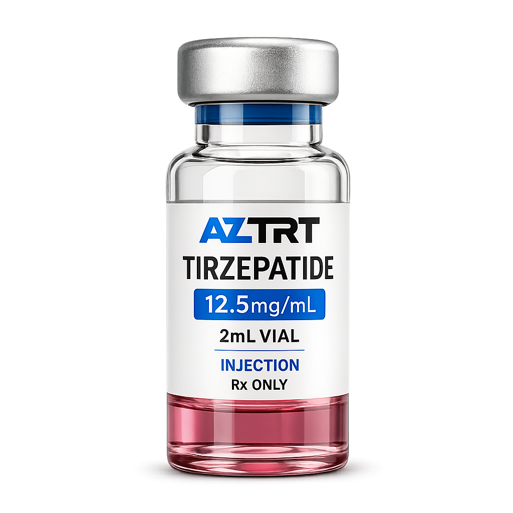 AZTRT Tirzepatide 25mg vial, 12.5mg/mL, 2mL, compounded