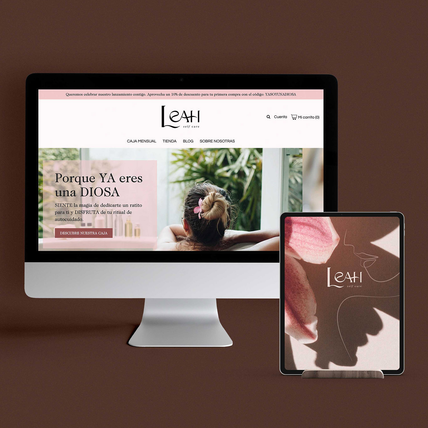 Mockup de branding y web