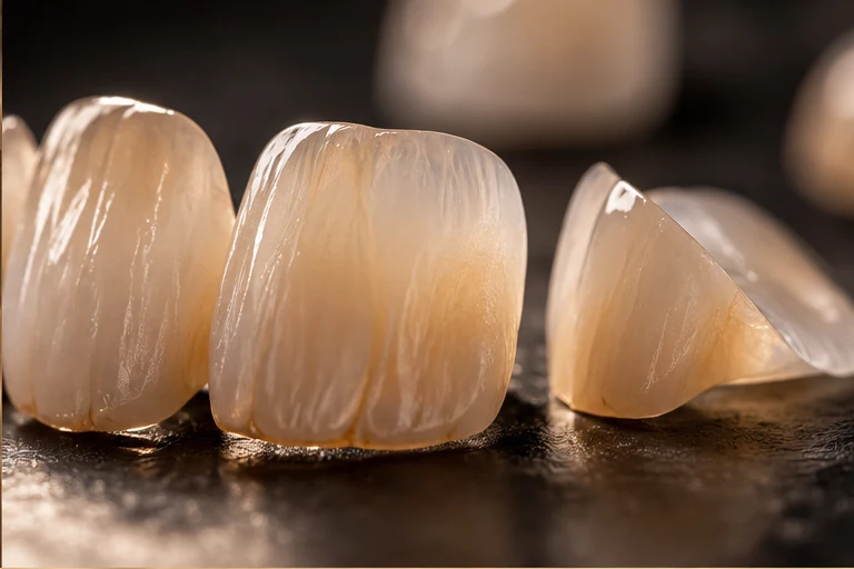 Handcrafted porcelain veneer characterization