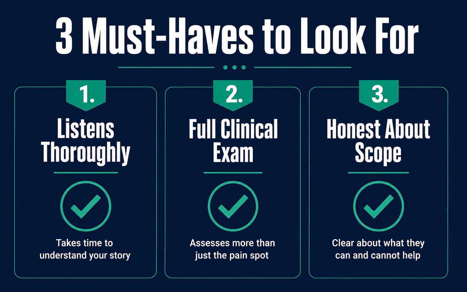 chiropractic exam checklist Las Vegas NV — what to look for when choosing a chiropractor