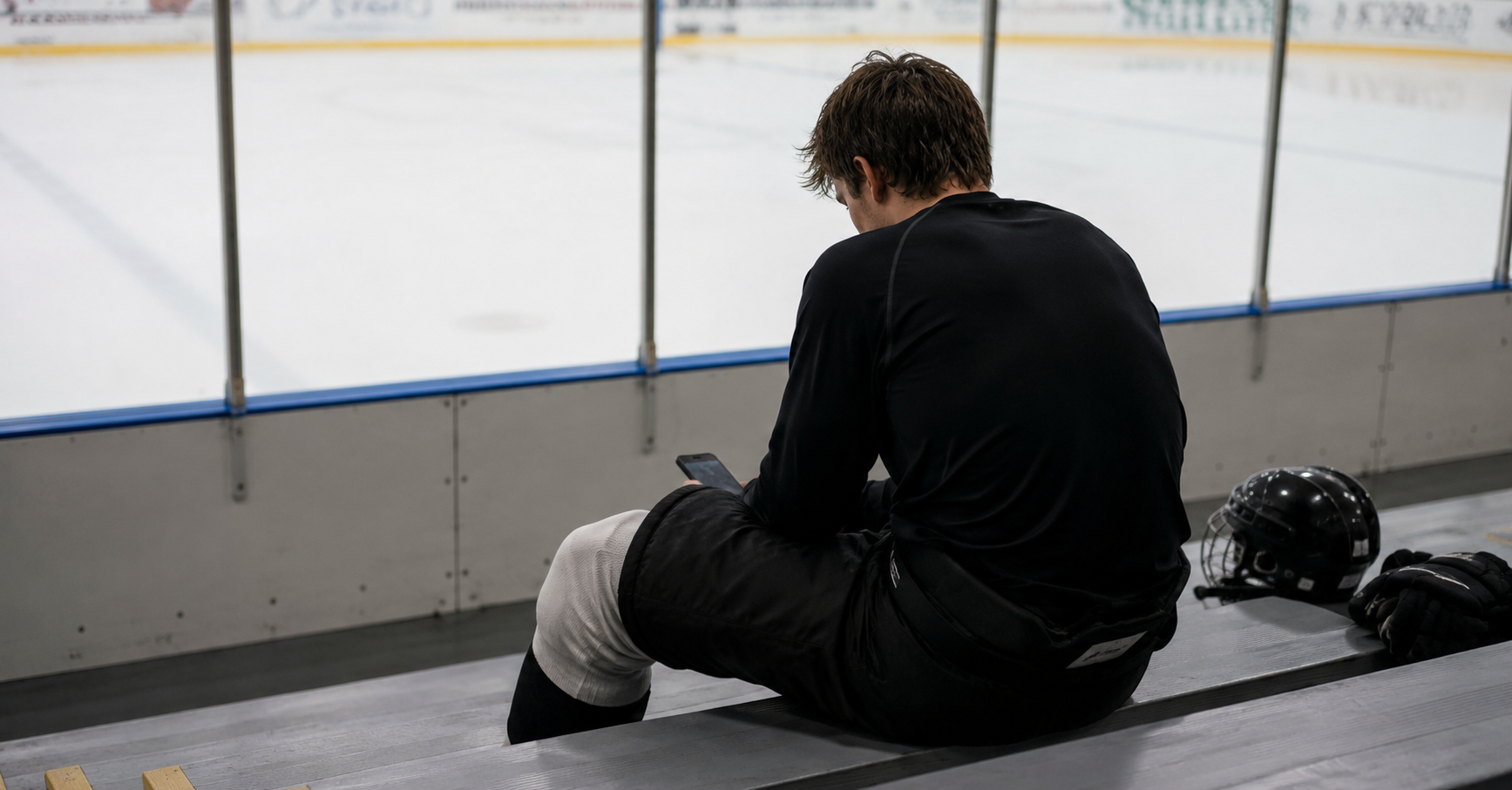 athlete frustrated with sports injury sitting on sideline Henderson NV