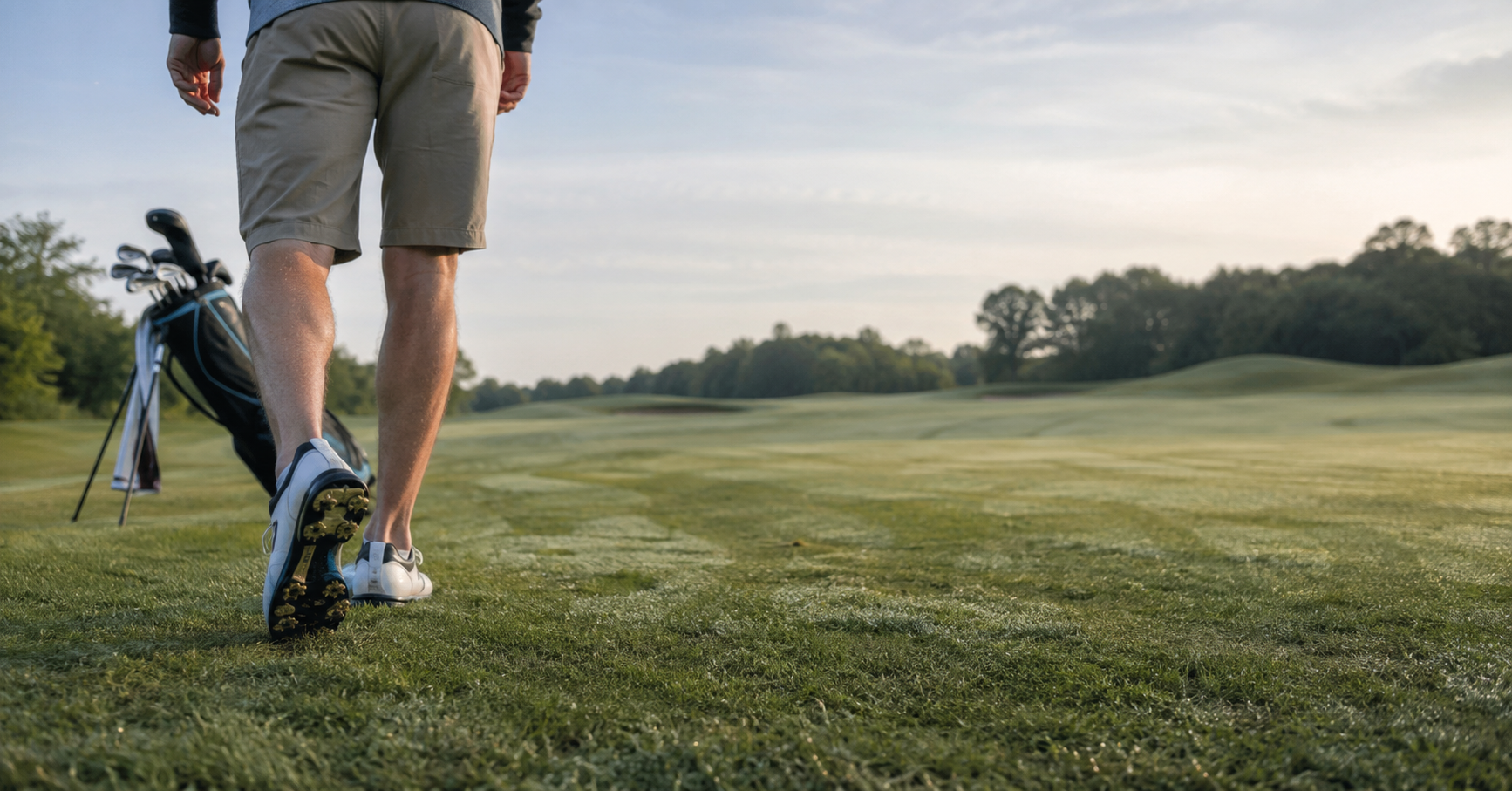 golfer walking a course again after circulation support