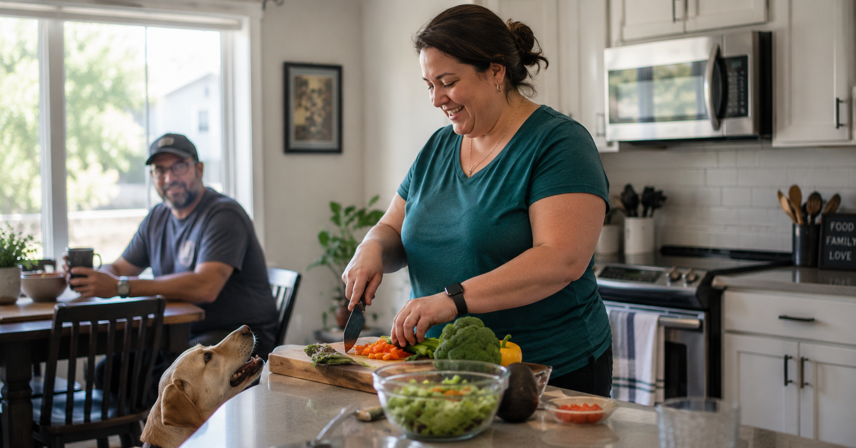 "person feeling confident and energized after committing to a personalized weight loss plan"