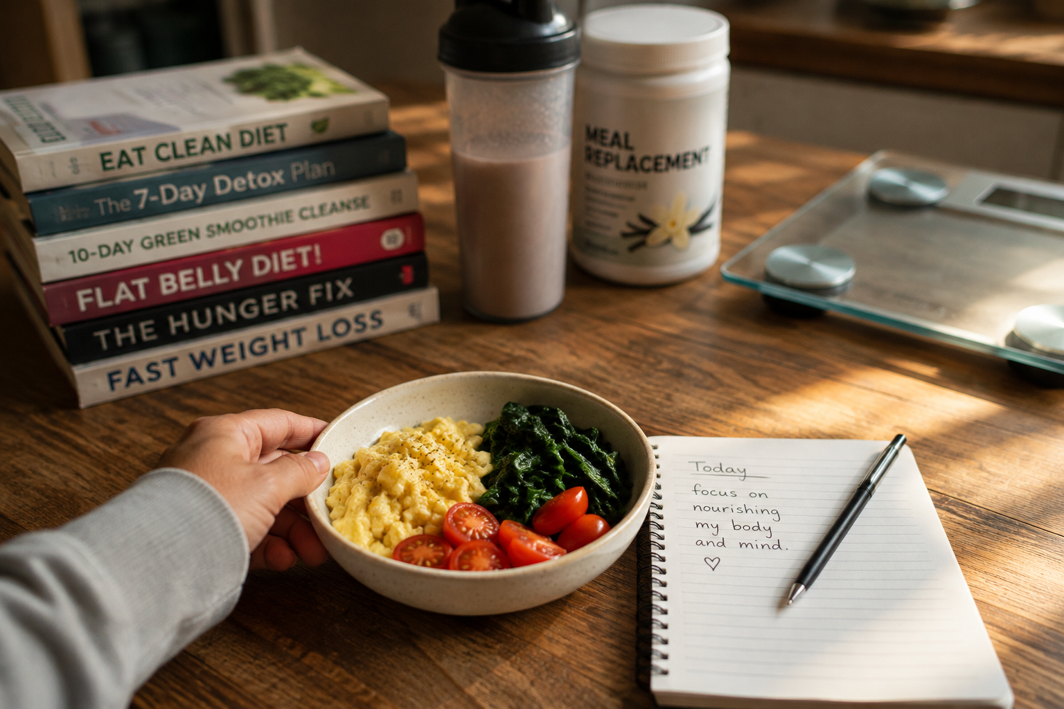 "letting go of the diet cycle symbolic image"