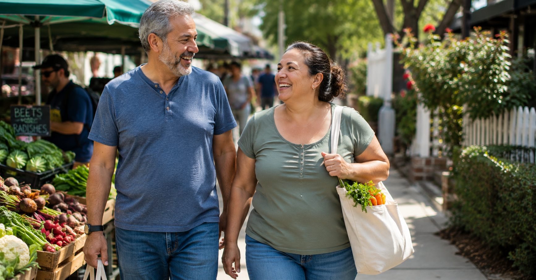 Healthy adults enjoying everyday life while supporting natural metabolic health