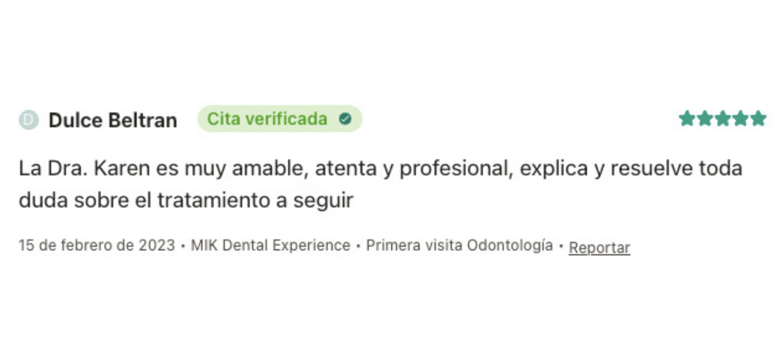 Reseña 10 — Doctoralia