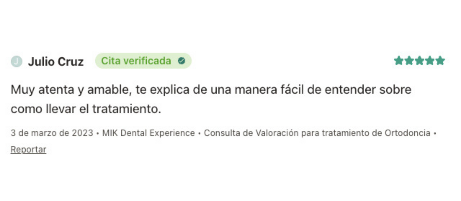 Reseña 2 — Doctoralia