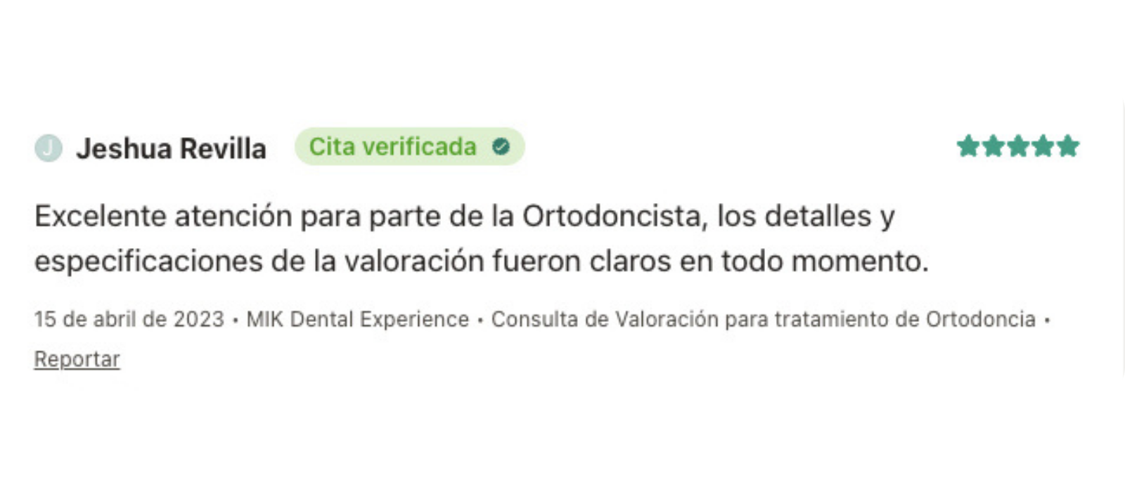 Reseña 9 — Doctoralia