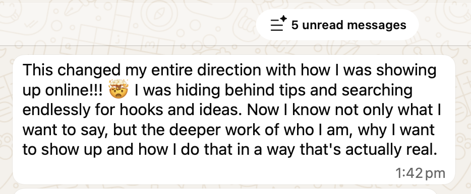 Client testimonial