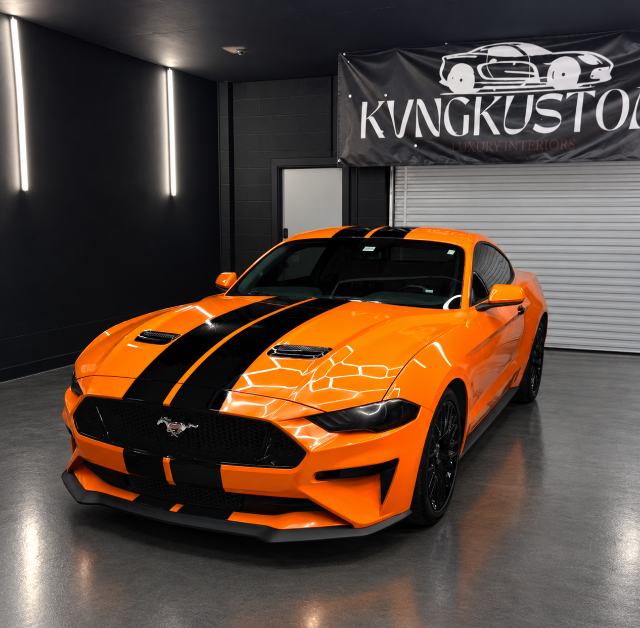 Custom vehicle wrap finish