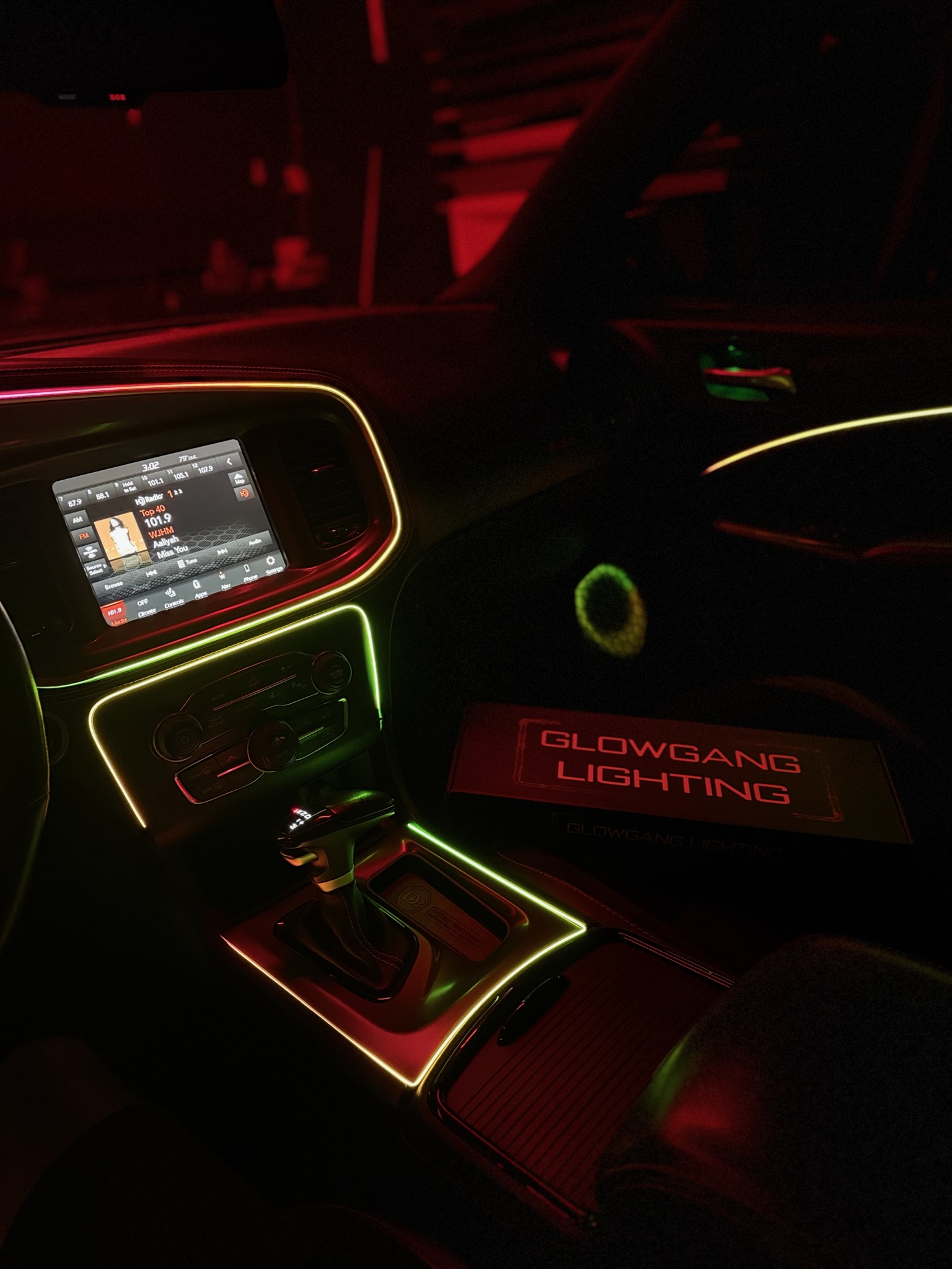 Custom ambient lighting with speaker rings