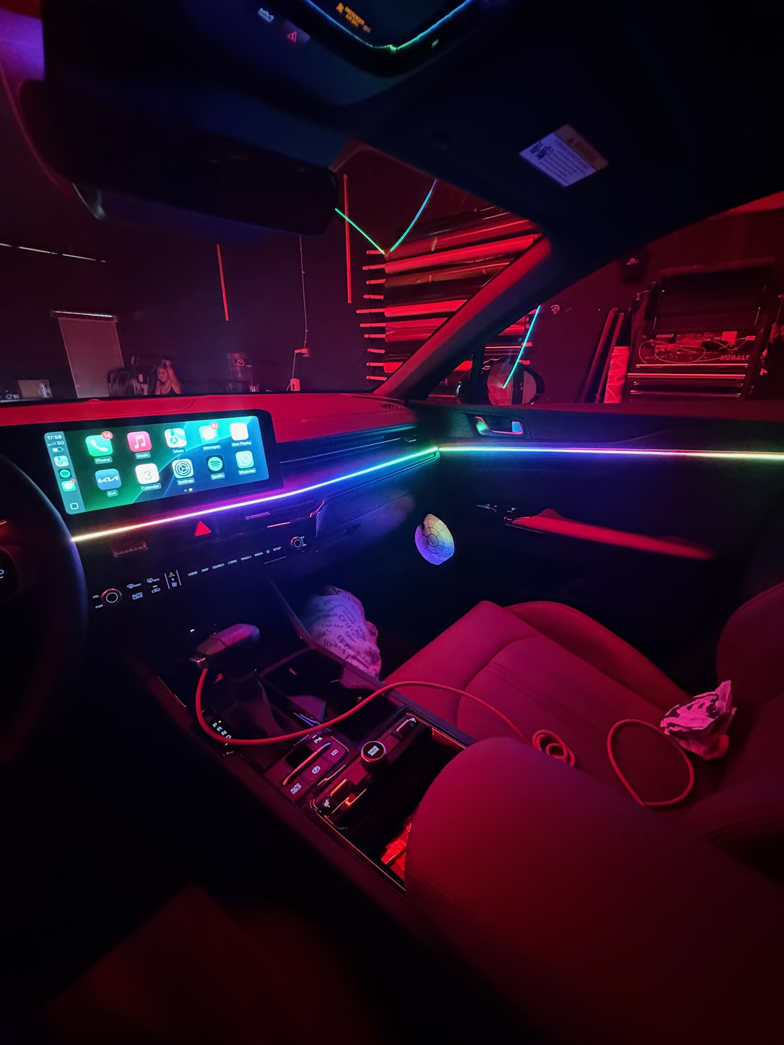 Custom car interior lighting