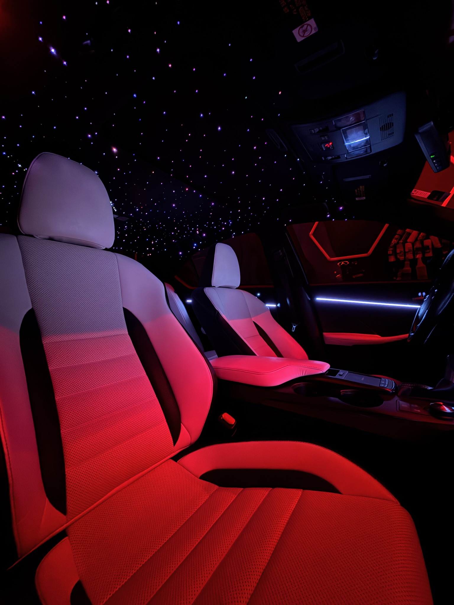 Custom starlight headliner finish