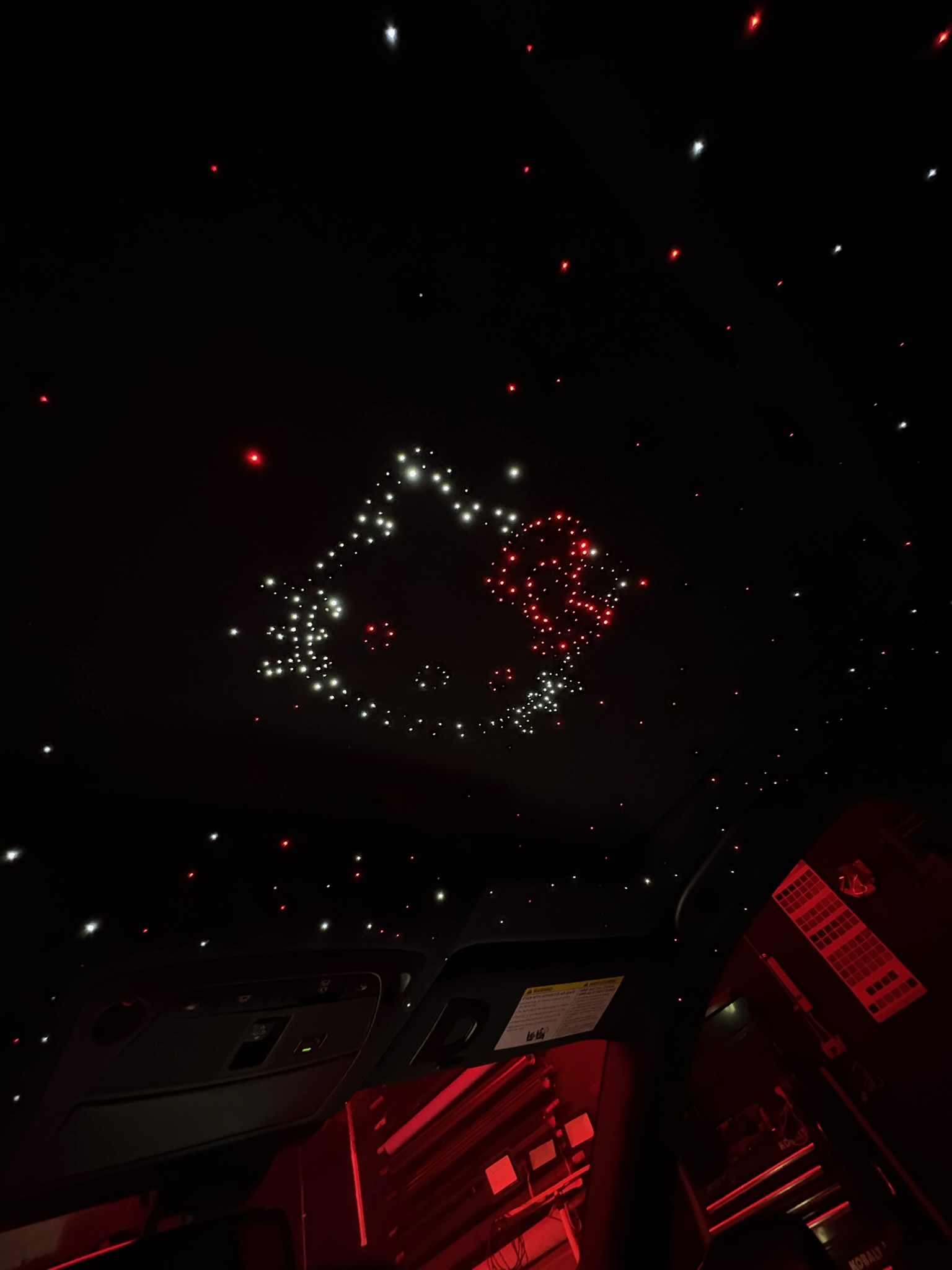 Custom starlight graphic installation