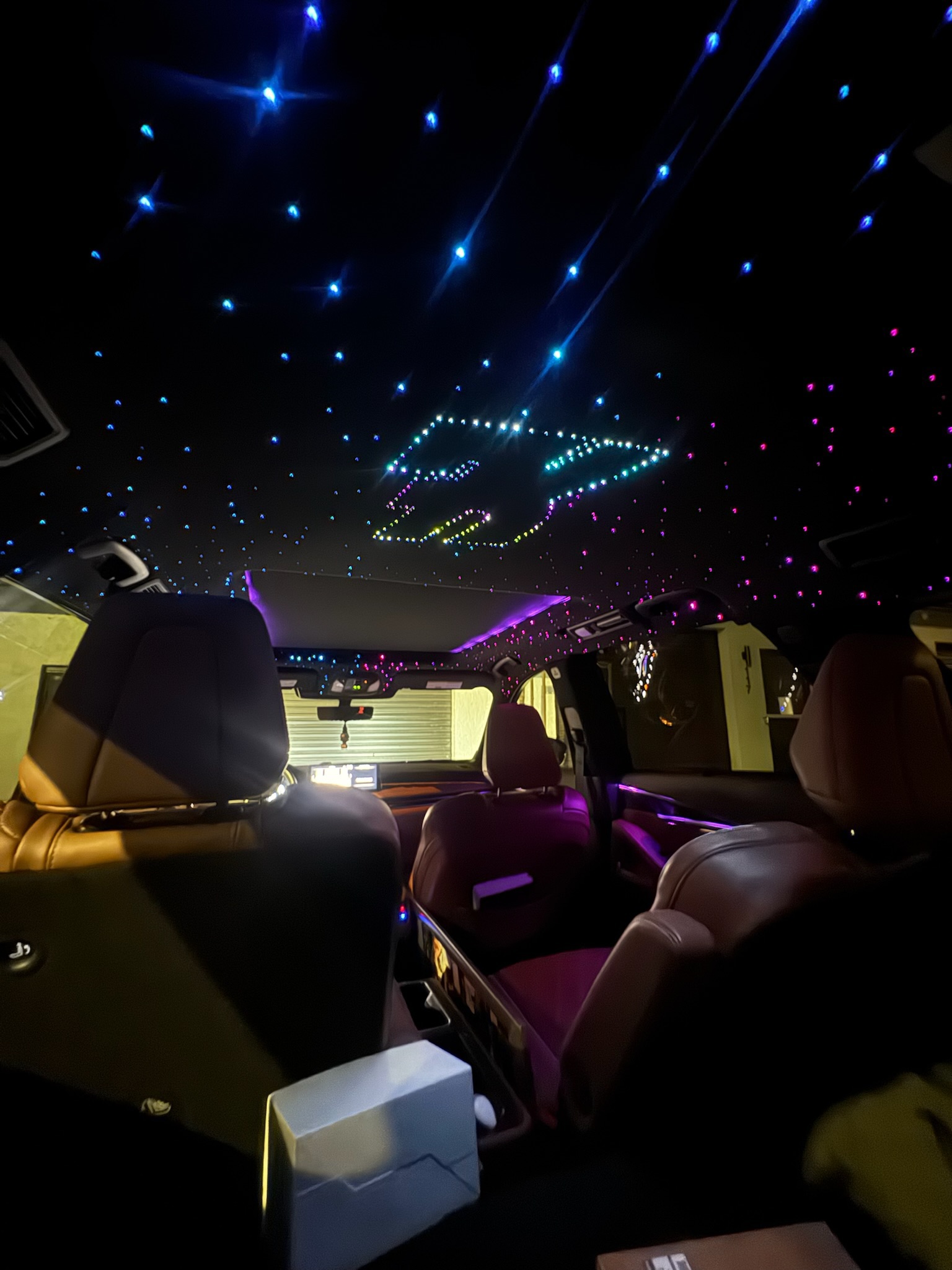 Custom starlight headliner design