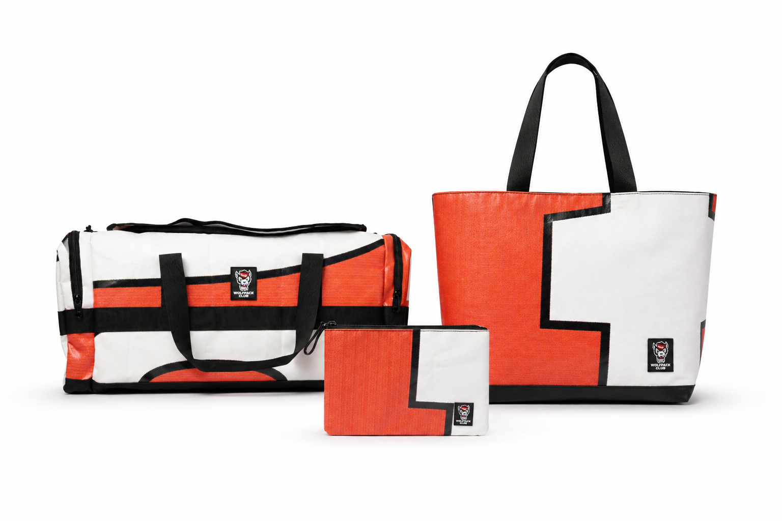 Upcycled bags from event banners