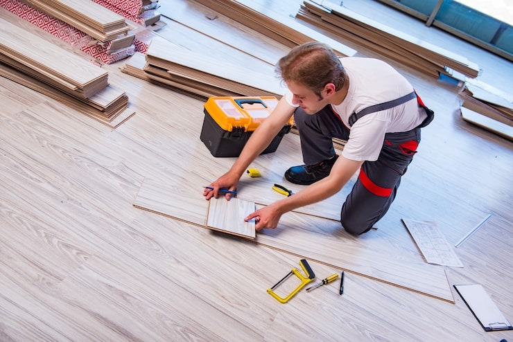 Expert hardwood and laminate floor fitting services in Madison County, AL, and surrounding areas provided by the Twin Brothers Painting team.