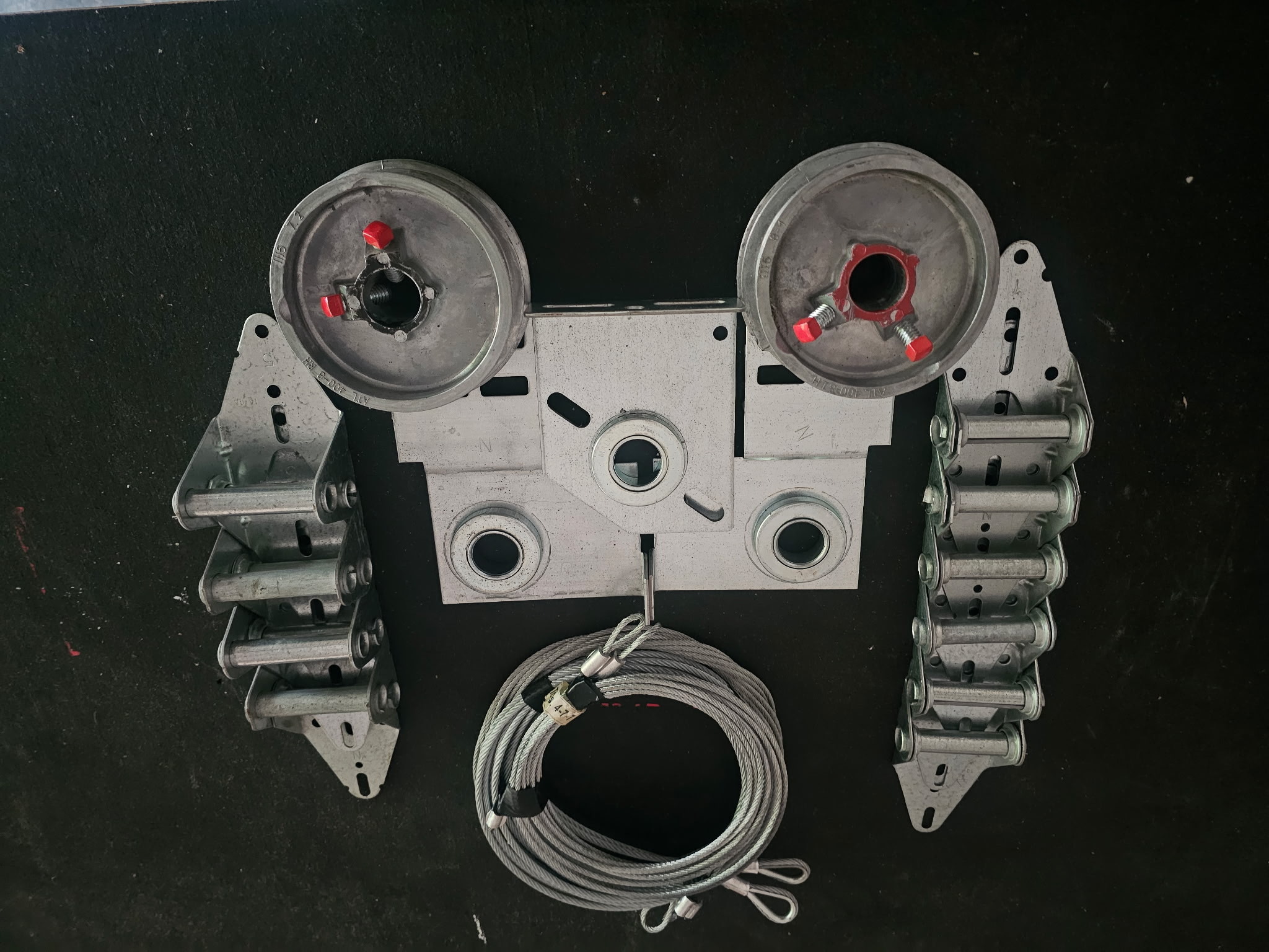 Garage door cables and hardware