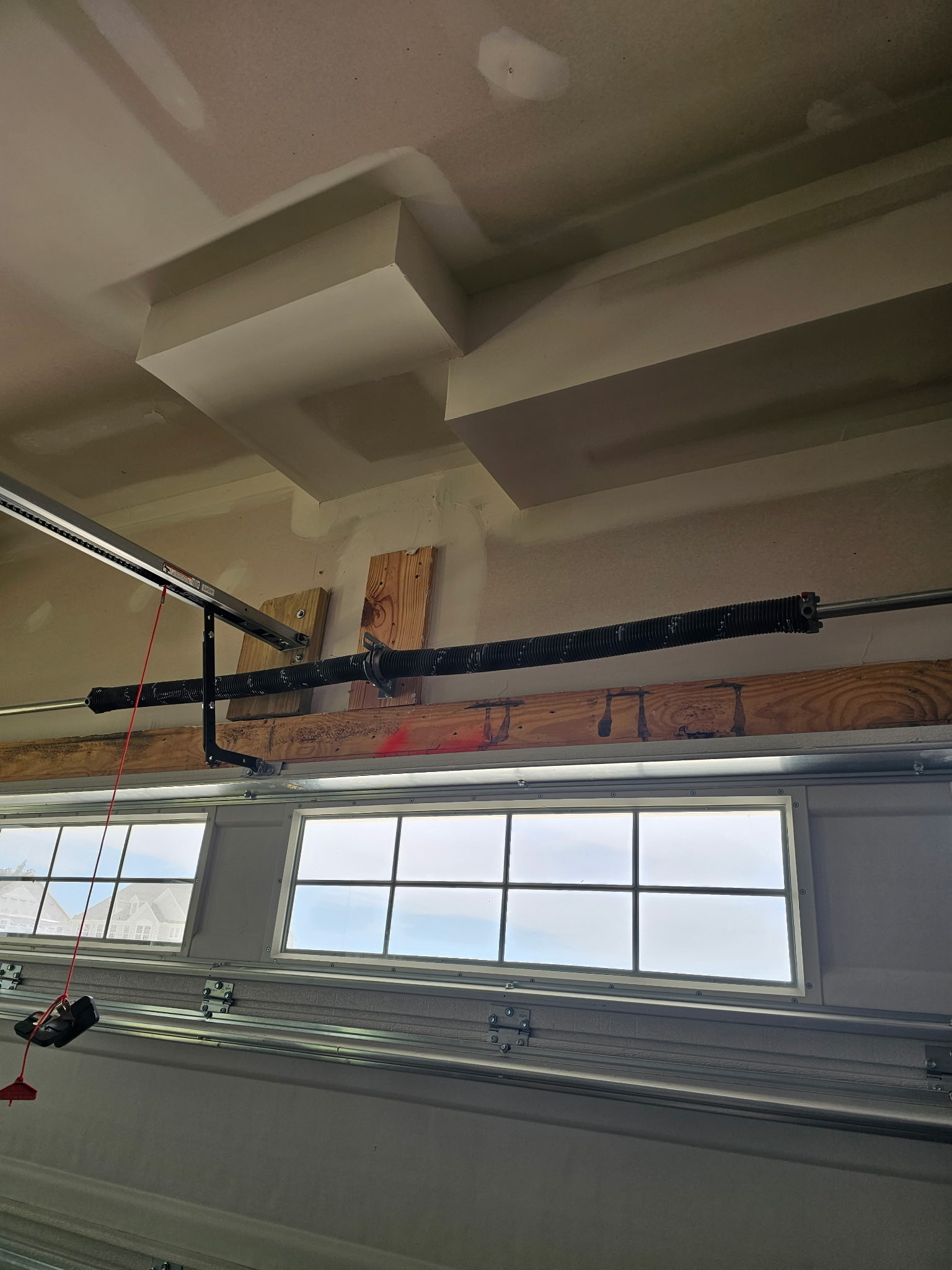 Garage door spring repair