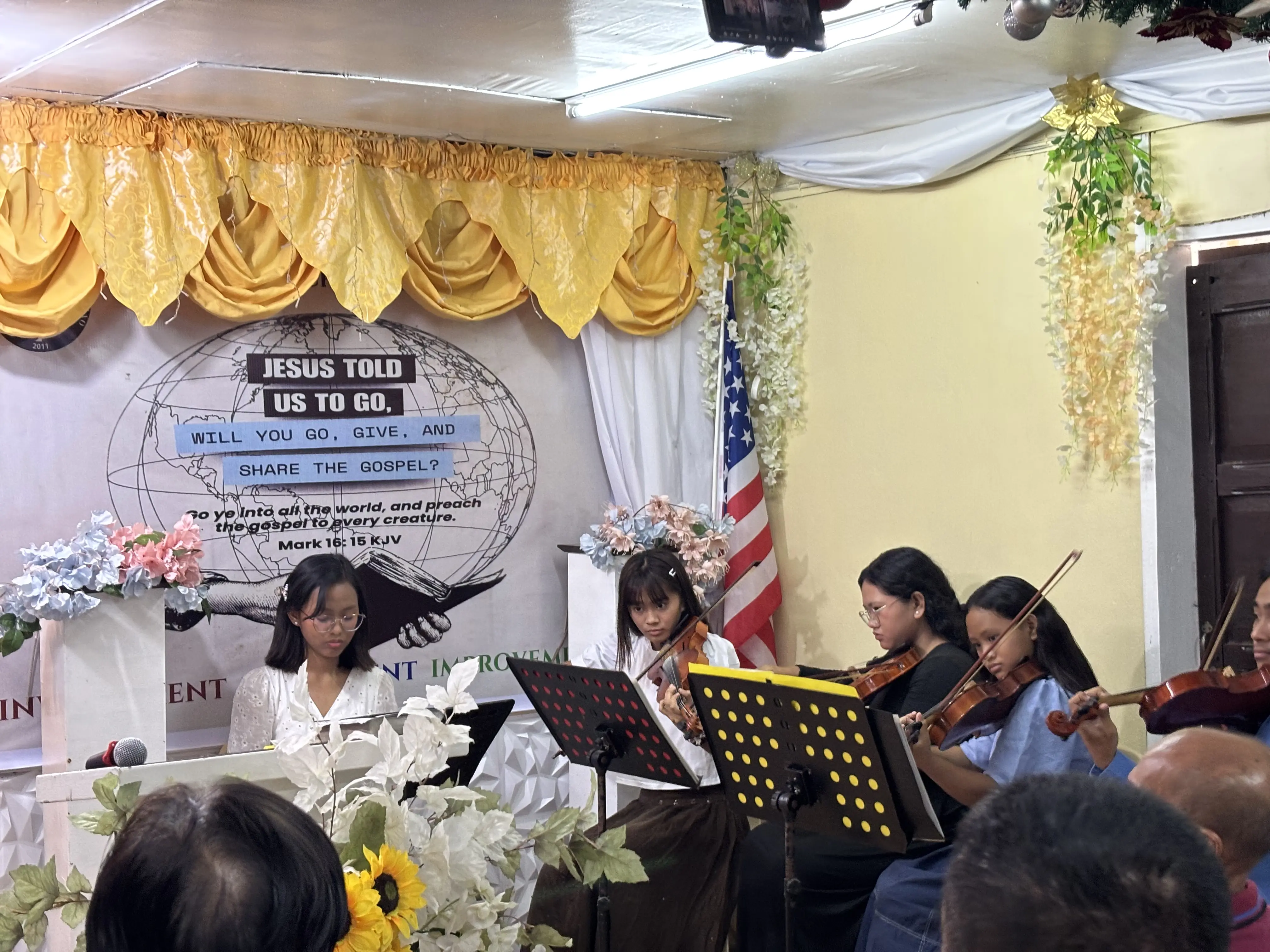 Youth worship team at Calasiao
