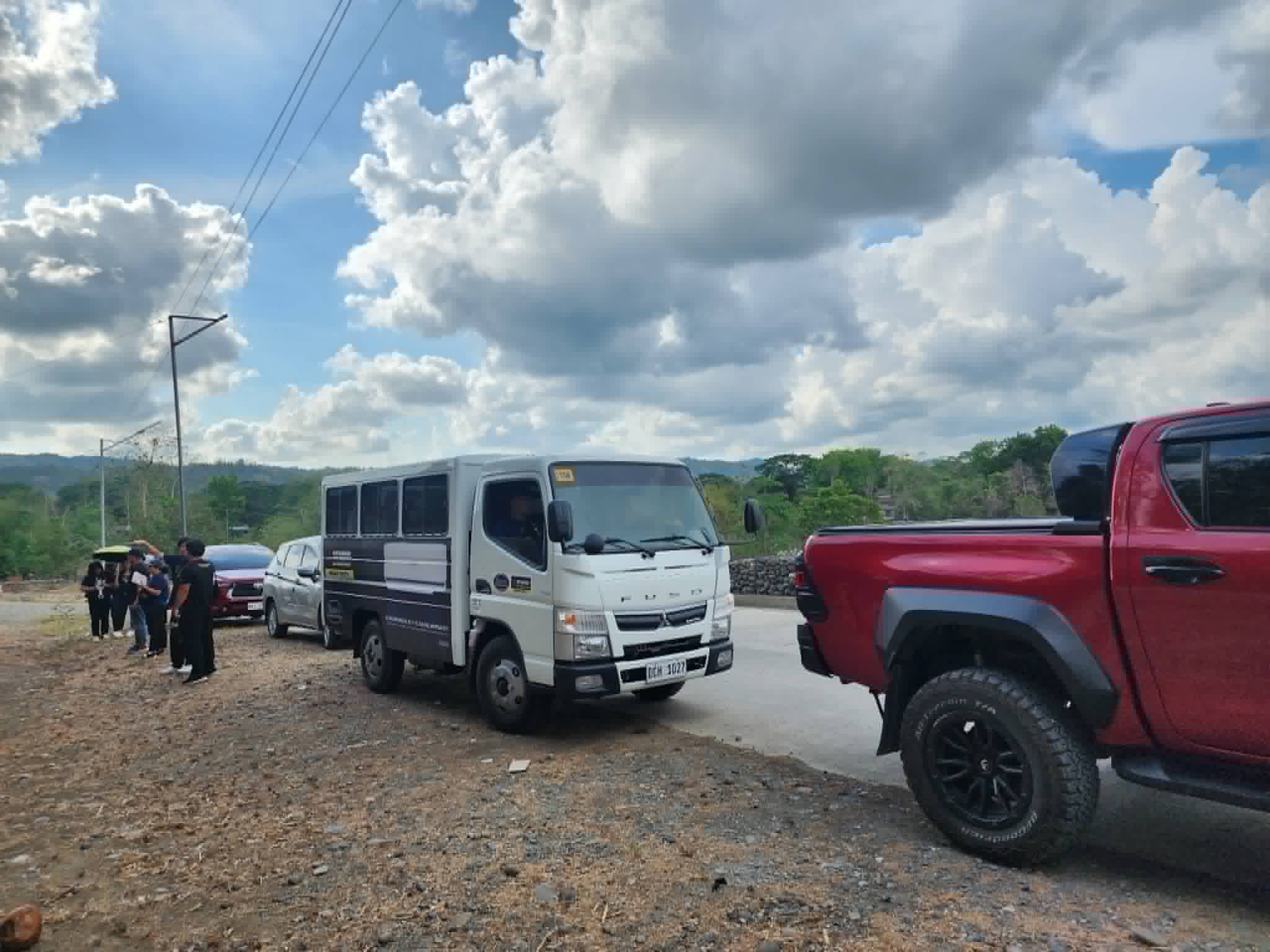 Vehicles heading out for outreach